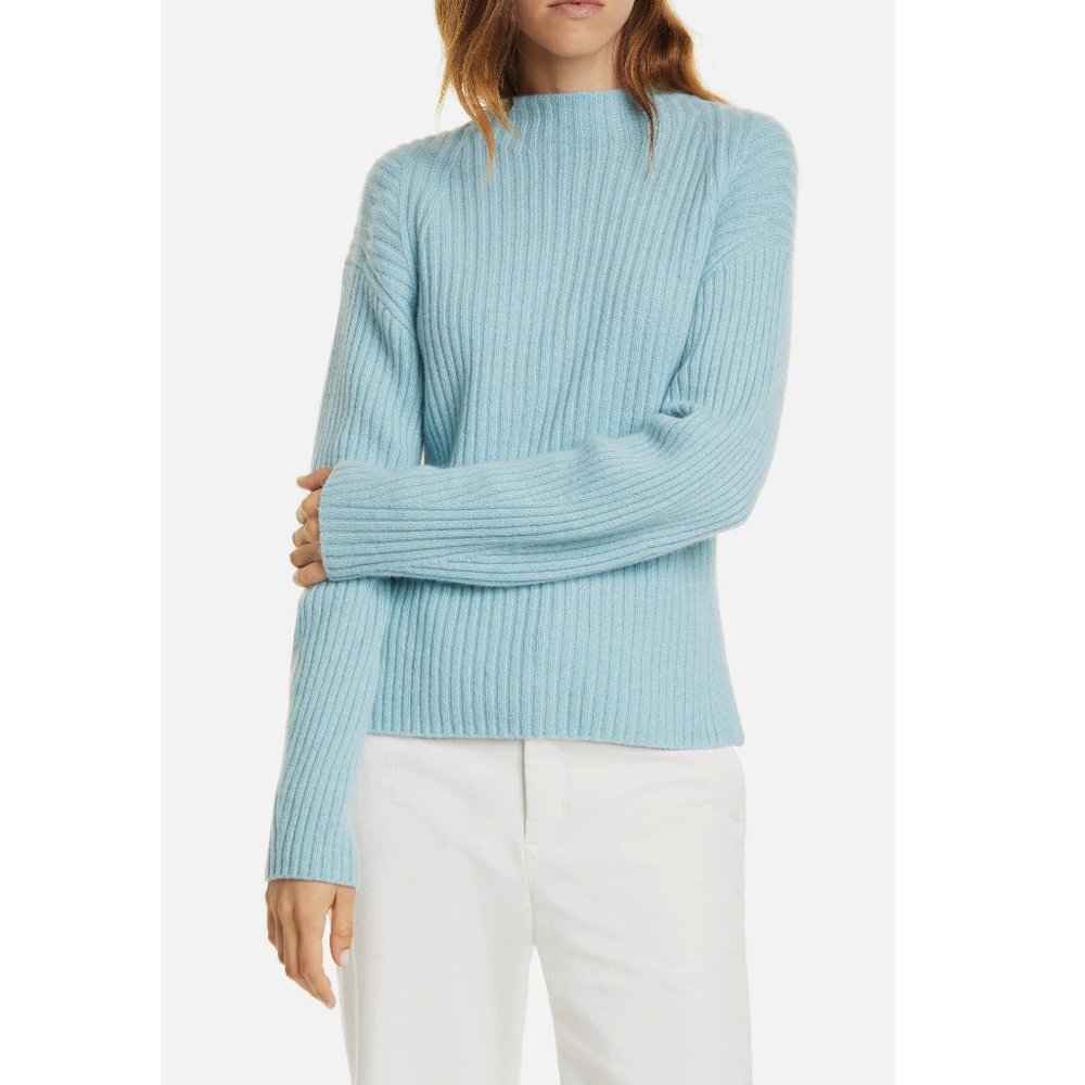 NWT Vince Wool Cashmere Mock Neck Sweater